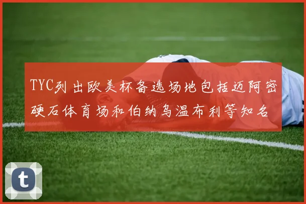 TYC列出欧美杯备选场地包括迈阿密硬石体育场和伯纳乌温布利等知名场馆