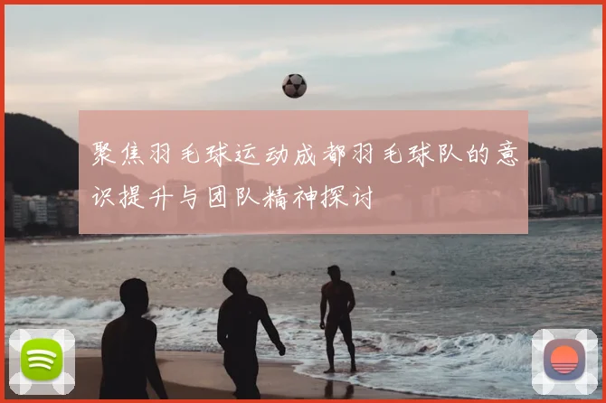 聚焦羽毛球运动成都羽毛球队的意识提升与团队精神探讨