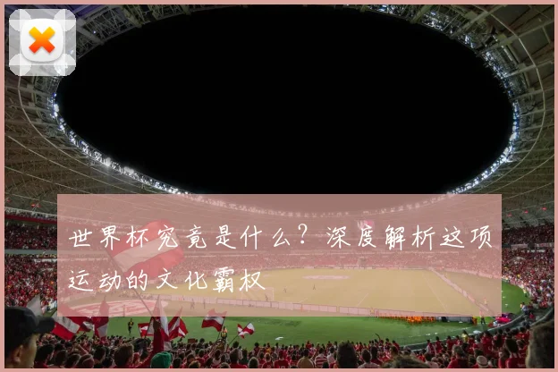 世界杯究竟是什么？深度解析这项运动的文化霸权