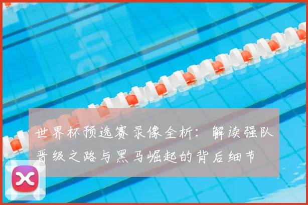 世界杯预选赛录像全析：解读强队晋级之路与黑马崛起的背后细节